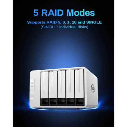 TerraMaster D5-310 Caja RAID HDD 5 Bahías SATA USB 3.2 Gen 1 248 MB/s