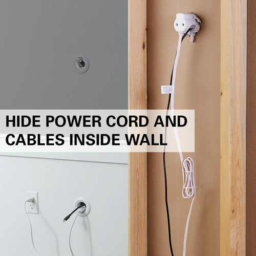 SANUS WSIWP1-W1 Kit para Gestión de Cables en Pared con Cable de 10'