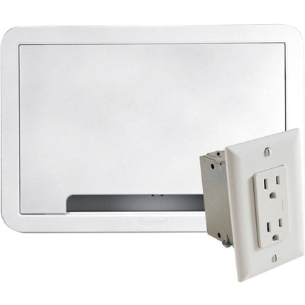 SANUS SA-IWB9KIT-W1 Caja empotrable para TV 9" con suministro eléctrico y anillo de recorte