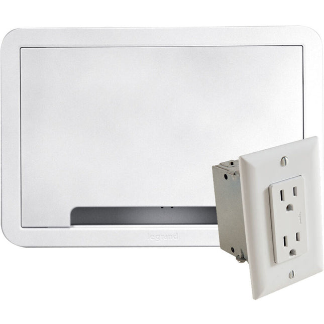 SANUS SA-IWB9KIT-W1 Caja empotrable para TV 9" con suministro eléctrico y anillo de recorte