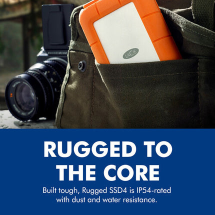LaCie 4TB Rugged SSD4 USB4 Disco Duro Externo 4000 MB/s Resistente