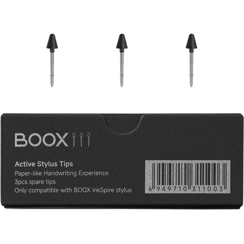 BOOX InkSpire Puntas para Stylus Negro Tres unidades 4096 niveles de presión