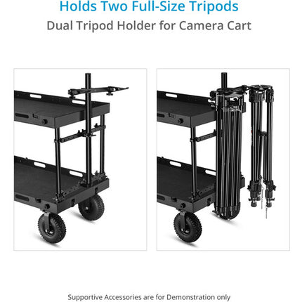Proaim Dual Tripod Holder soporte para dos tripodes carga 110 lb aluminio ajustable