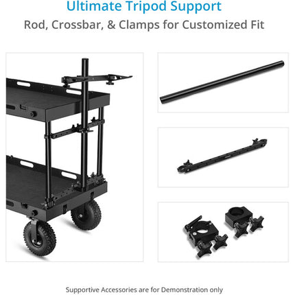 Proaim Dual Tripod Holder soporte para dos tripodes carga 110 lb aluminio ajustable