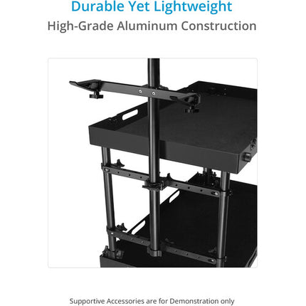 Proaim Dual Tripod Holder soporte para dos tripodes carga 110 lb aluminio ajustable