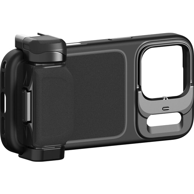 PolarPro LiteChaser Grip para funda iPhone 17 Pro agarre de goma y montaje cold shoe