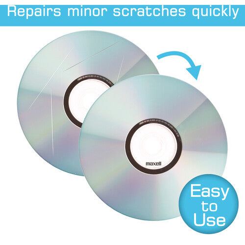 Maxell QDR-2 Kit Reparador Discos CDs DVDs Juegos Repara 2 Unidades