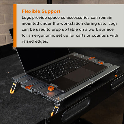 Tether Tools AeroTrac Workstation patas de metal antideslizantes 4 unidades