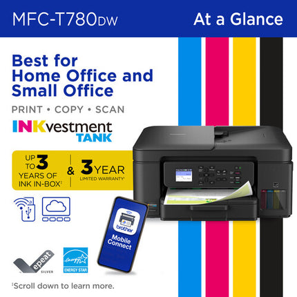 Brother MFC-T780DW Impresora multifunción tinta color wifi impresión dúplex 16 ppm
