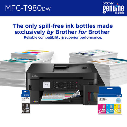 Brother MFC-T980DW Impresora multifunción inalámbrica tanque tinta hasta 3 años tinta 1200x6000 dpi 17 ppm negro