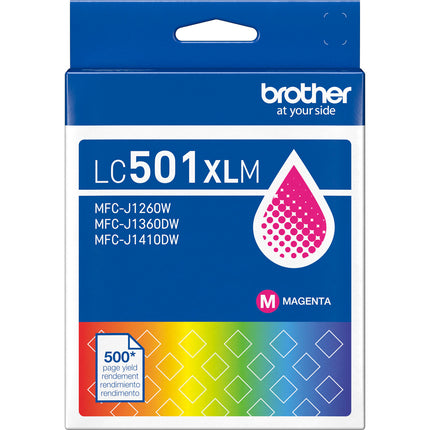 Cartucho de tinta magenta de alta capacidad Brother para impresoras MFC-J1260W J1360DW J1410DW