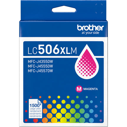 Cartucho de Tinta Magenta Brother High-Yield para Impresoras MFC-J4355DW J4555DW J4557DW