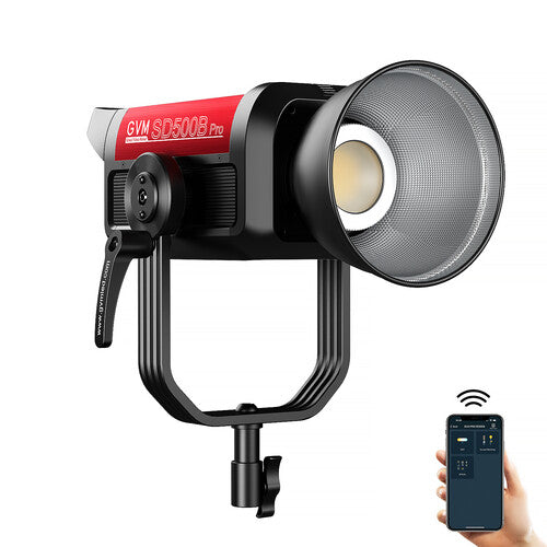 GVM Pro SD500B LED Monolight Bi-Color 500W 81500 Lux 2700-6800K Con Reflector y Controlador