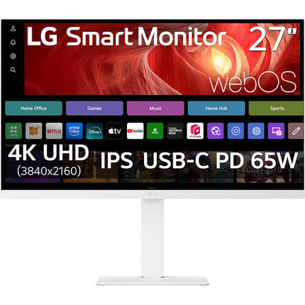 LG 27U730SA-W Monitor Smart 27" 4K UHD HDR USB-C 65W 350 nits