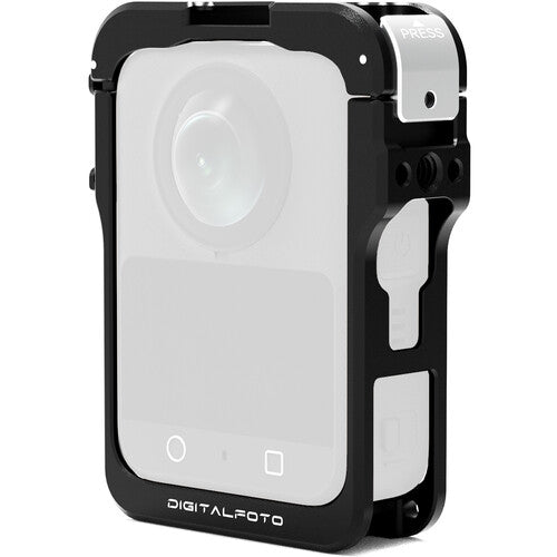 DigitalFoto Solution Limited Cage con Montura Magnética Rápida para DJI Osmo 360 aluminio y silicona