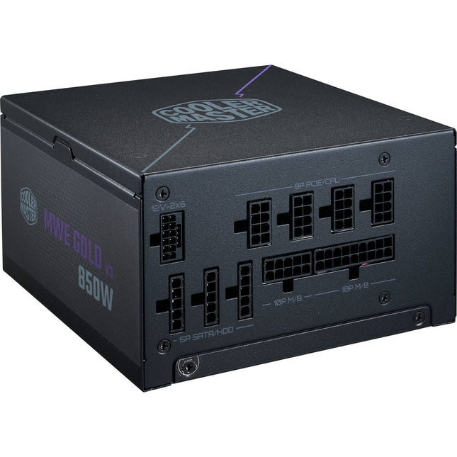 Cooler Master MWE Gold V3 850W Fuente de Poder Modular 80 PLUS Gold 120mm Ventilador Silent Zero-RPM