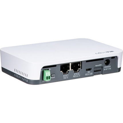 MikroTik KNOT IoT Gateway Wi-Fi 2.4 GHz 2x 100 Mb/s Ethernet PoE y Montaje