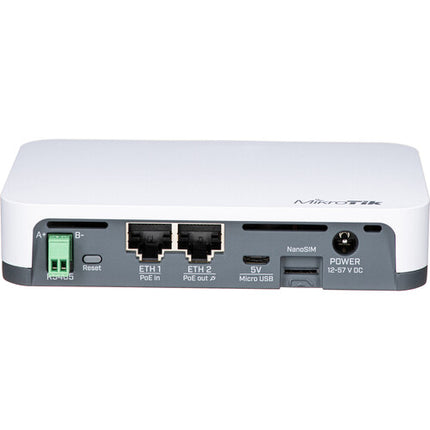 MikroTik KNOT IoT Gateway Wi-Fi 2.4 GHz 2x 100 Mb/s Ethernet PoE y Montaje