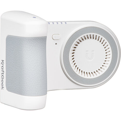 KraftGeek PowerShutter Banco de Energía 5000mAh Blanco con Soporte y Bluetooth