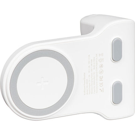 KraftGeek PowerShutter Banco de Energía 5000mAh Blanco con Soporte y Bluetooth