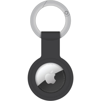 ChargeWorx Llavero Rastreador para Apple AirTag con Mosquetón Redondo Negro