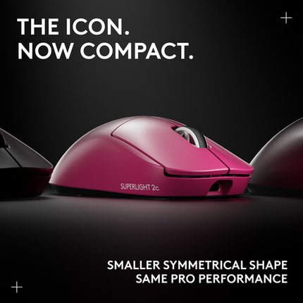 Logitech G PRO X SUPERLIGHT 2c Ratón inalámbrico gaming 44000 dpi 9500 mAh rosa