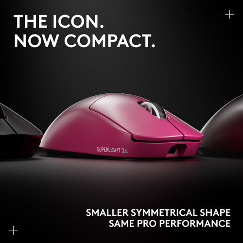 Logitech G PRO X SUPERLIGHT 2c Ratón inalámbrico gaming 44000 dpi 9500 mAh rosa