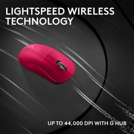 Logitech G PRO X SUPERLIGHT 2c Ratón inalámbrico gaming 44000 dpi 9500 mAh rosa