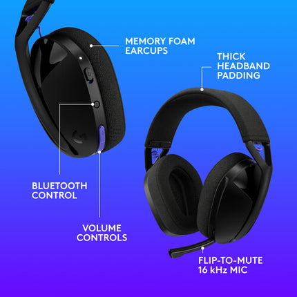 Logitech G G321 Auriculares Gaming Inalámbricos Bluetooth 20 Horas Batería