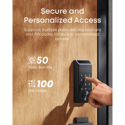 eufy Security FamiLock E35 Cerradura Inteligente con Batería 10000mAh y Entrada por Palma