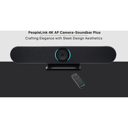 PeopleLink 4K AF Cámara y Barra de Sonido UHD 121° Ángulo 8W Altavoz