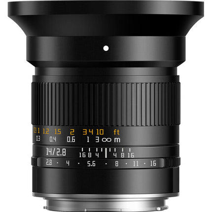 TTArtisan 14mm f2.8 Lente Ultra Gran Angular Full Frame 77mm Filtro