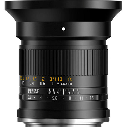 TTArtisan 14mm f/2.8 Lente Gran Angular Manual Nikon Z Full Frame 114° FOV