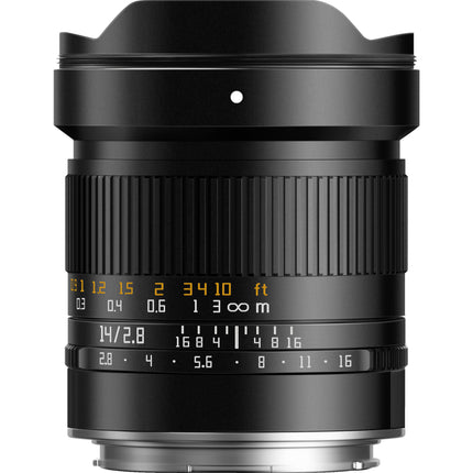 TTArtisan 14mm f2.8 Lente Ultra Gran Angular Full Frame 77mm Filtro