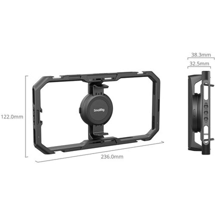 SmallRig Universal Quick Release Cage para móviles con adaptador de filtro 67mm y bloqueo rápido