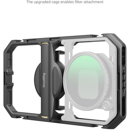 SmallRig Universal Quick Release Cage para móviles con adaptador de filtro 67mm y bloqueo rápido