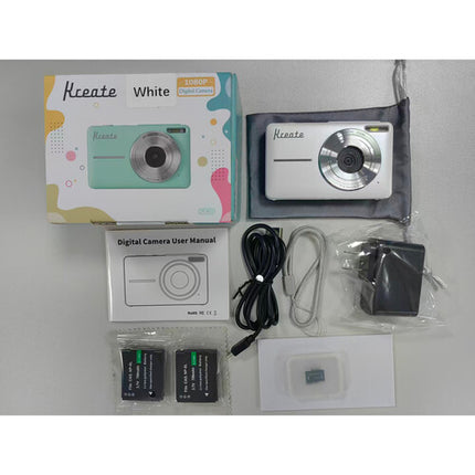 Kreate DC403L-AF Cámara digital 5MP 1080p con tarjeta microSD 32GB blanca