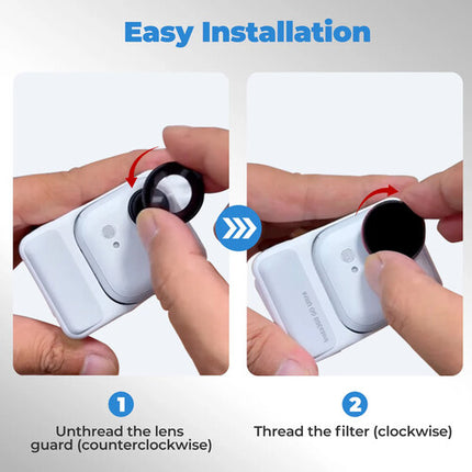 Freewell Bright Day Kit de filtros para Insta360 GO Ultra ND8-64 y polarización 4 unidades