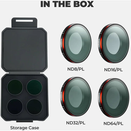 Freewell Bright Day Kit de filtros para Insta360 GO Ultra ND8-64 y polarización 4 unidades