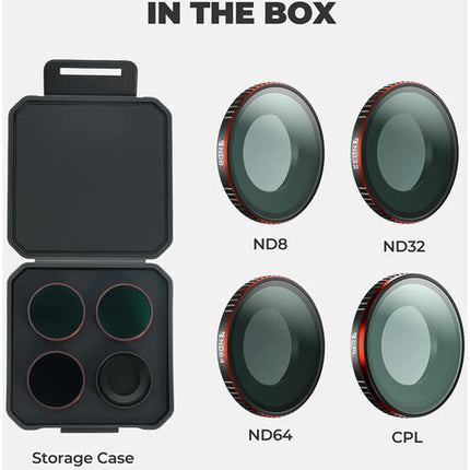 Freewell Standard Day Kit Filtros ND8 ND64 CPL para Insta360 GO Ultra 4-Pack