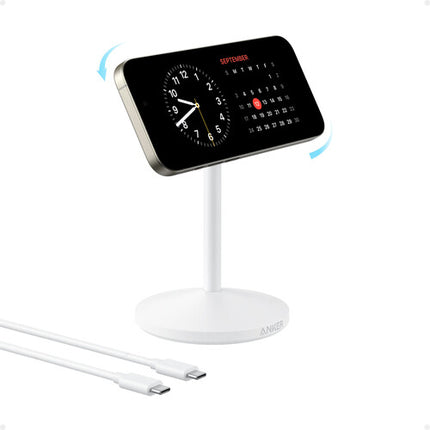 Anker MagGo Base de Carga Inalámbrica Qi2 15W Soporte Ajustable