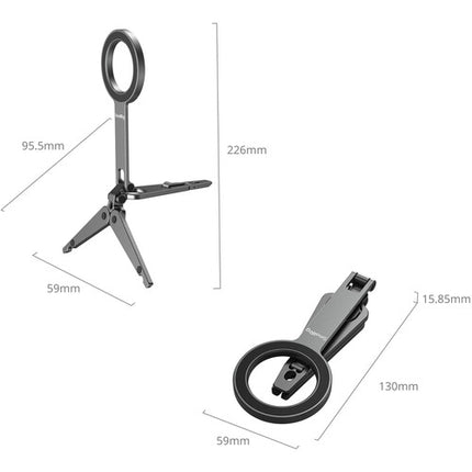 SmallRig Soporte Magnético para Smartphone con Trípode Plegable y Montura para Monitor