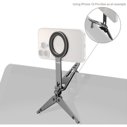 SmallRig Soporte Magnético para Smartphone con Trípode Plegable y Montura para Monitor