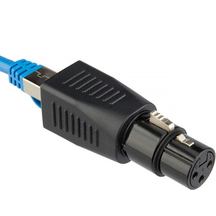 Kopul Adaptador XLR 3-Pin Hembra a RJ45 con Conectores Dorados