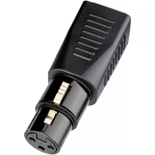 Kopul Adaptador XLR 3-Pin Hembra a RJ45 con Conectores Dorados