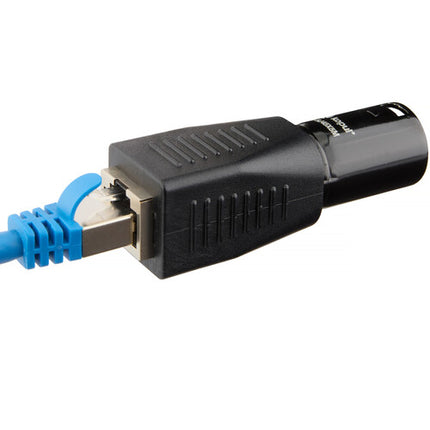 Adaptador Kopul 5-Pin XLR Macho a RJ45 4-Pack Conector Dorado Durable