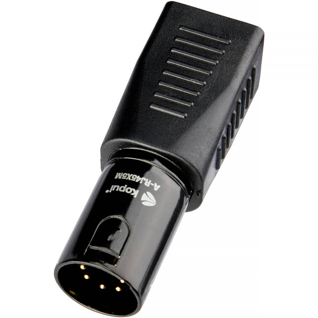 Kopul Adaptador XLR Macho 5 Pines a RJ45 Conector Dorado Durable