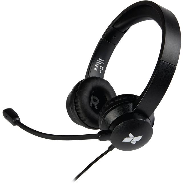 Xcellon USH-202 Auriculares On-Ear con Micrófono USB-A y USB-C Adaptador