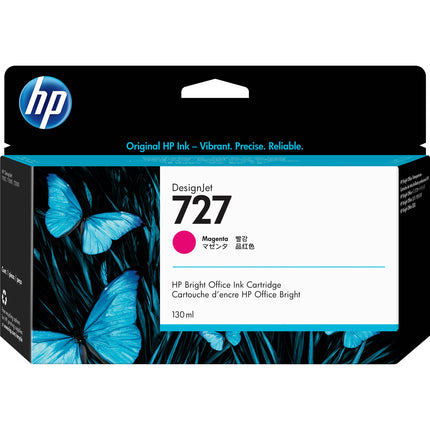 HP 727 Magenta Cartucho de tinta para impresoras Designjet 130 ml 6 pl