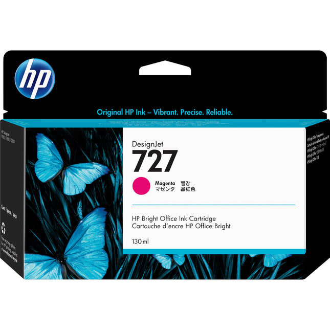 HP 727 Magenta Cartucho de tinta para impresoras Designjet 130 ml 6 pl